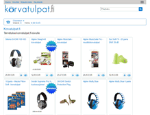 Tablet Screenshot of korvatulpat.fi